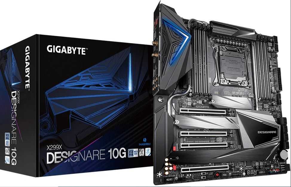 Motherboard gaming terbaru - Gigabyte X299X Designare 10G