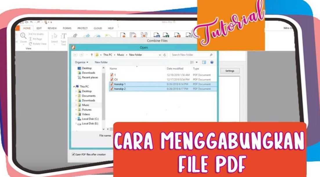 Cara Menggabungkan File PDF Tanpa Software