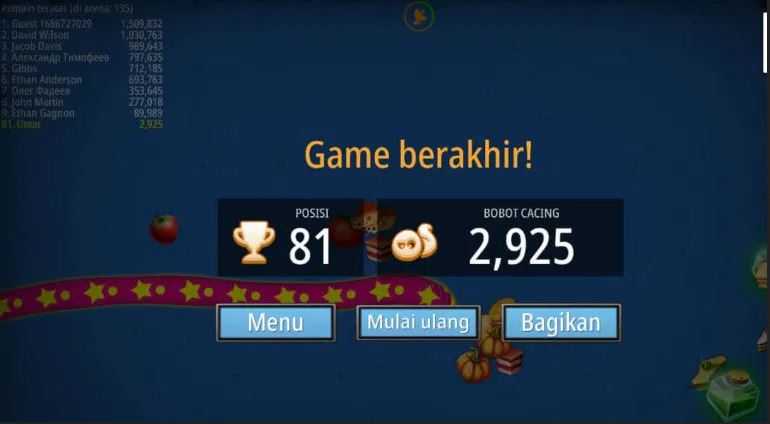 permainan selesai