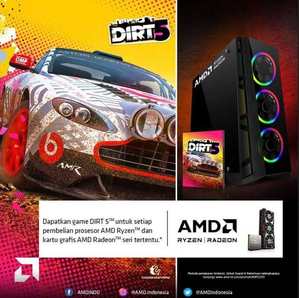 Belanja Prosesor AMD Ryzen dan Kartu Grafis Radeon, Dapatkan Game Gratisnya di Sini!