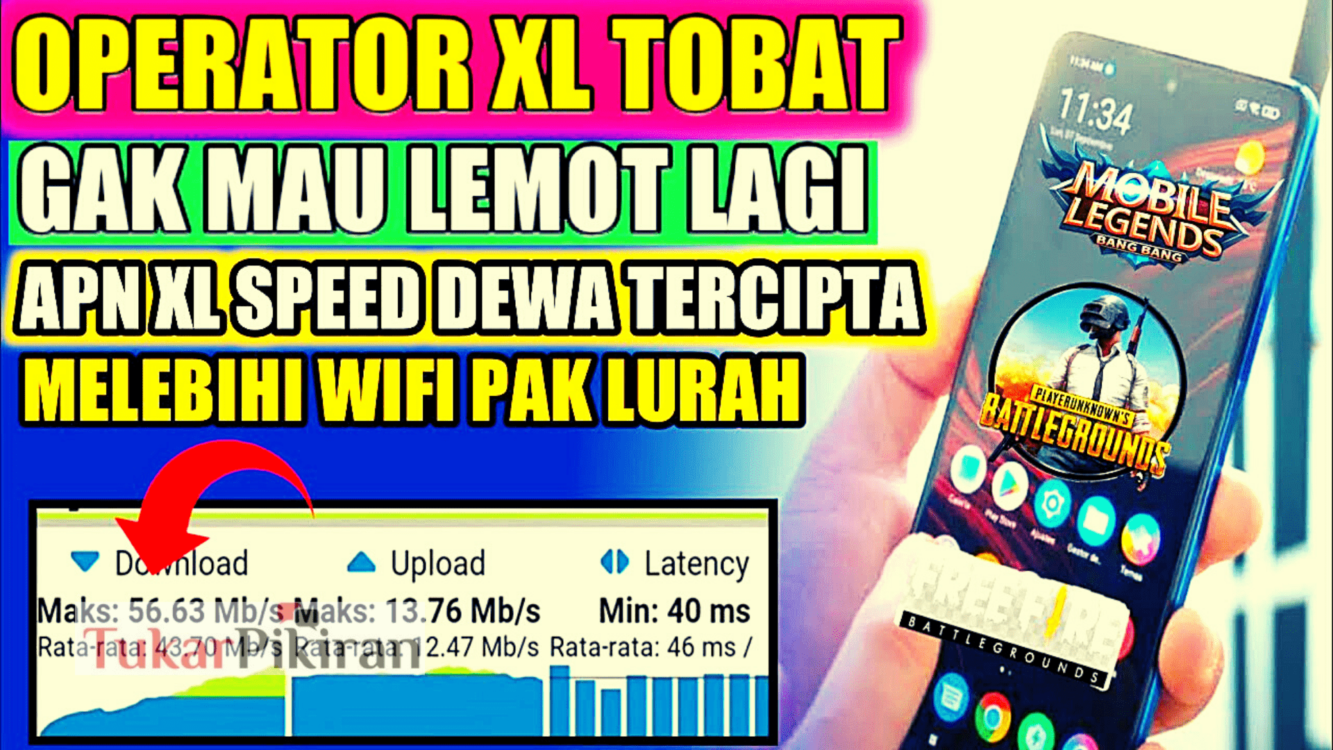 APN Game XL Tercepat 2021 Anti Lag!