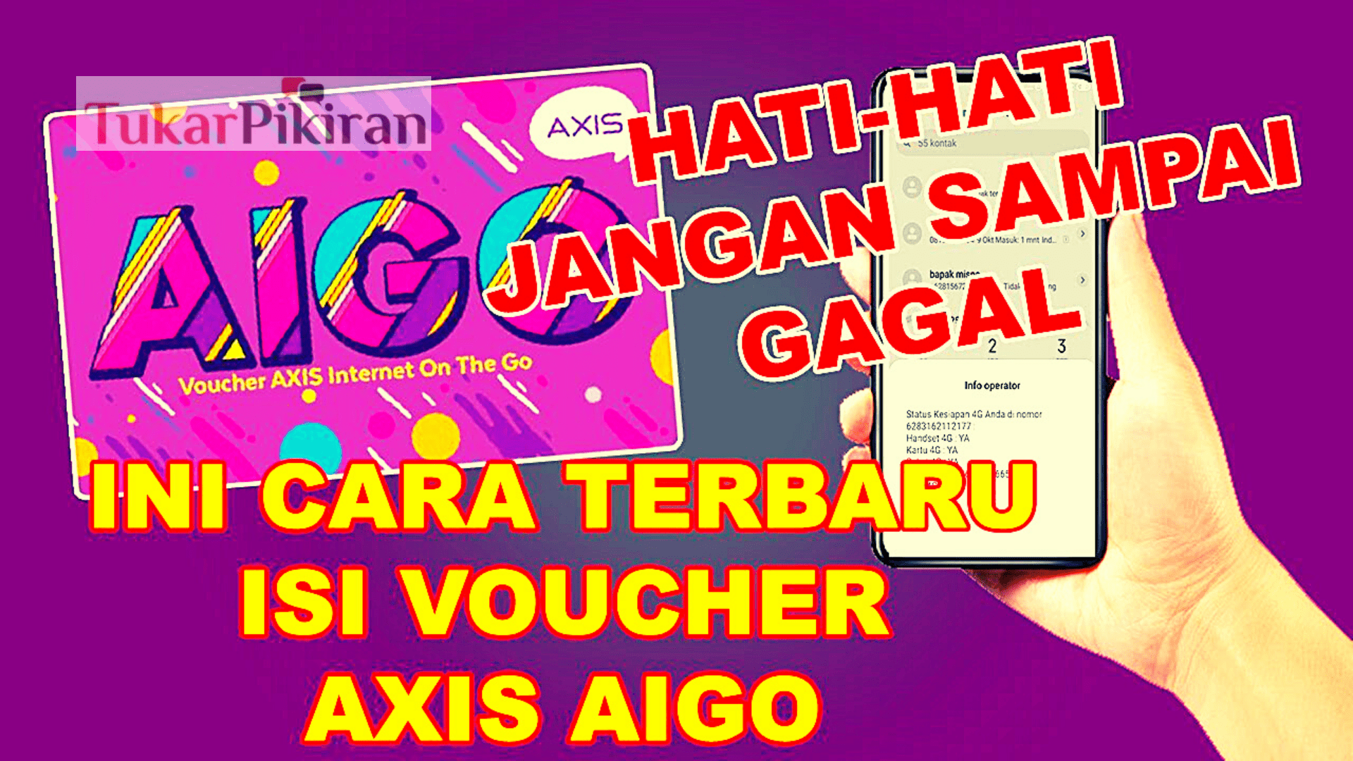 Cara Isi Voucher Axis Terbaru 2021 Tanpa Ribet