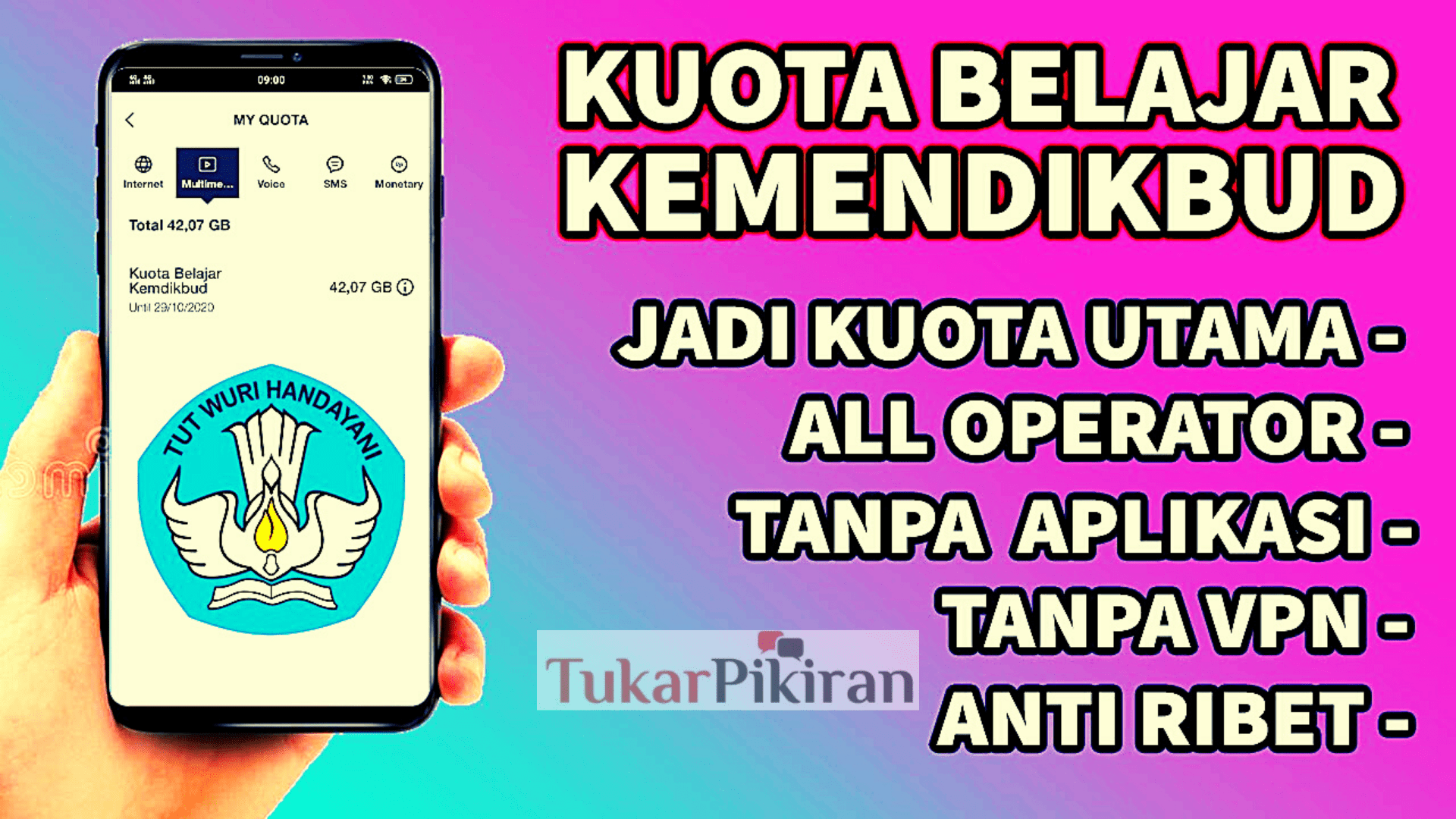 Cara Mengubah Kuota Belajar Menjadi Kuota Internet Tanpa Aplikasi