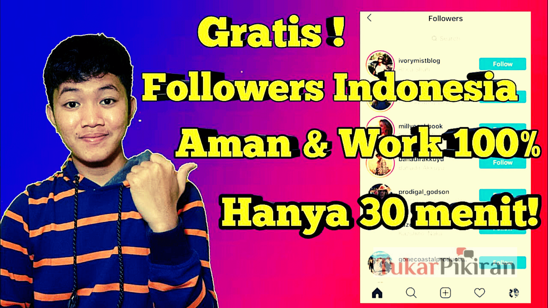 Follower Gratis Indonesia untuk Instagram? Terbukti Akurat!