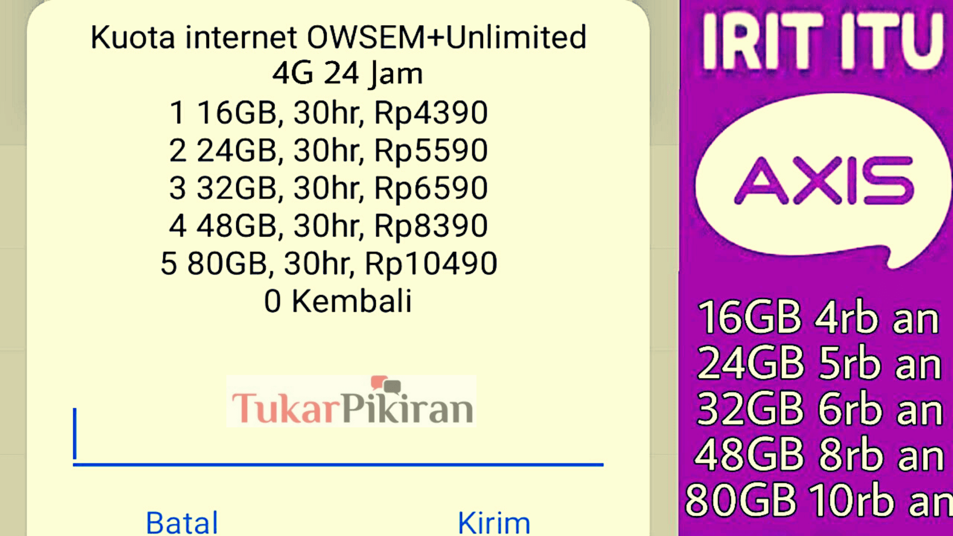 Paketan Unlimited Axis, Lebih Hemat Gak Pake Ribet