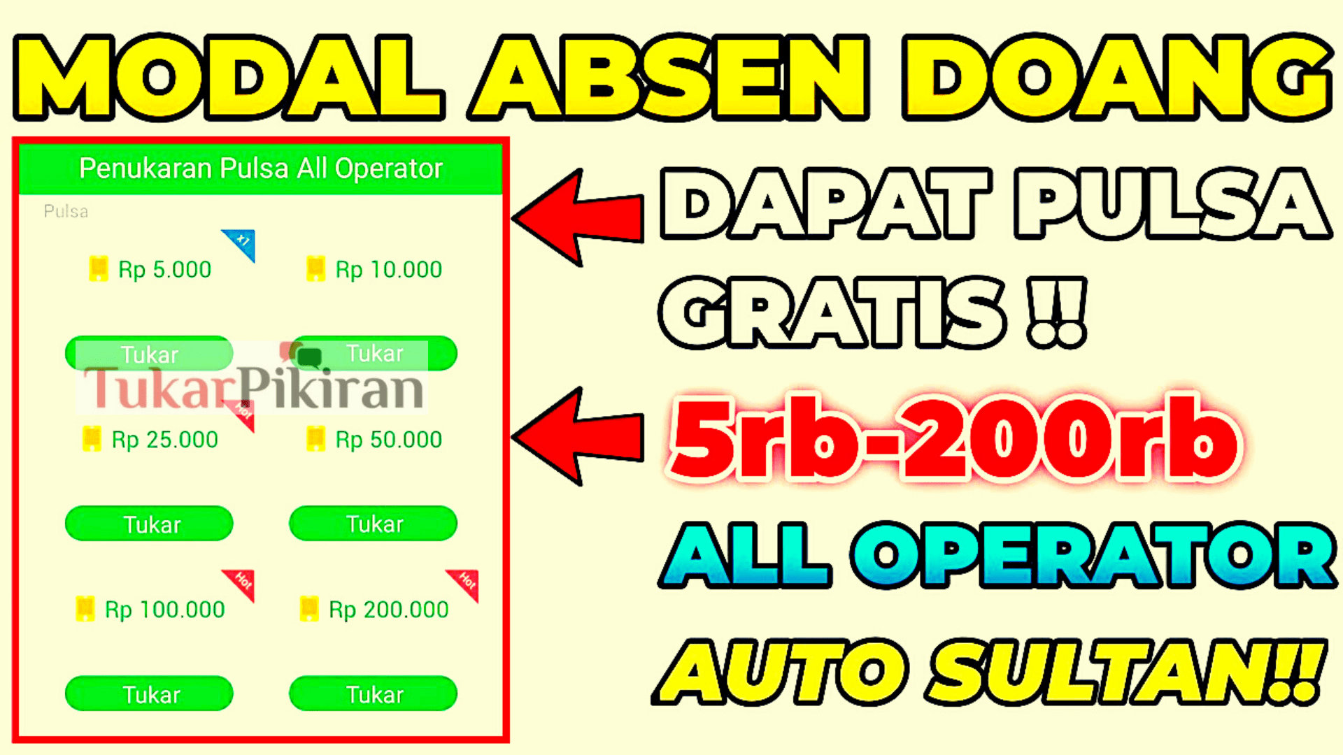 Aplikasi Penghasil Pulsa Gratis tanpa Modal Terbaru