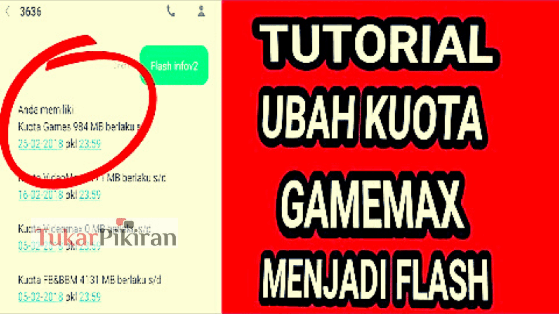 Cara Mengubah Kuota Game Menjadi Kuota Flash dengan Anonytun