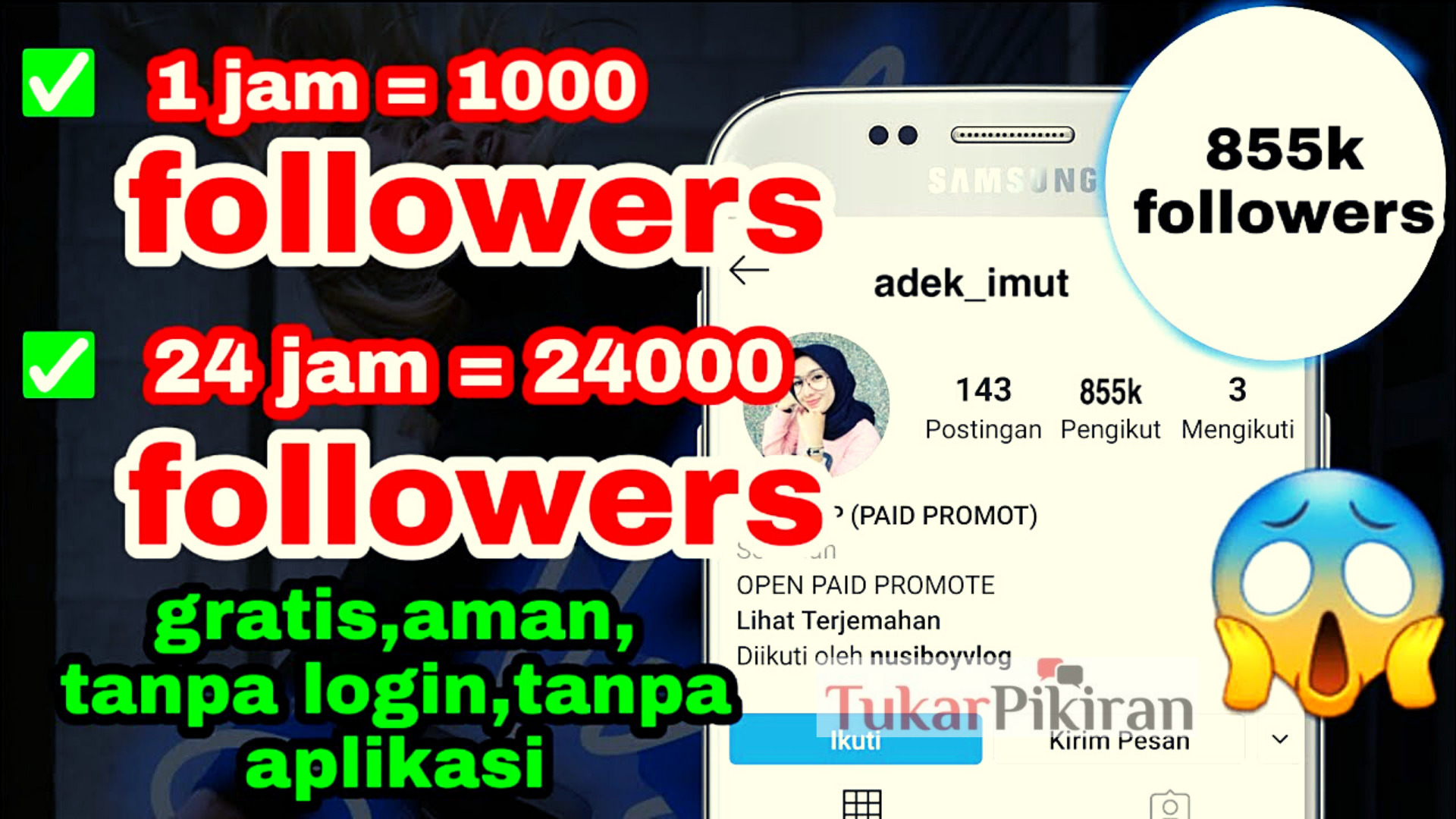 Cara Mendapatkan Follower Instagram Gratis Termudah